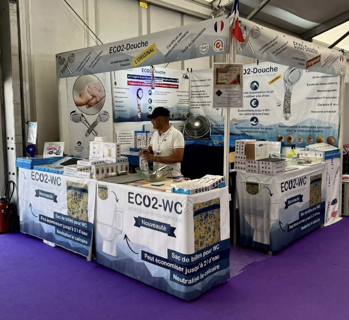Eco2-Douche - stand